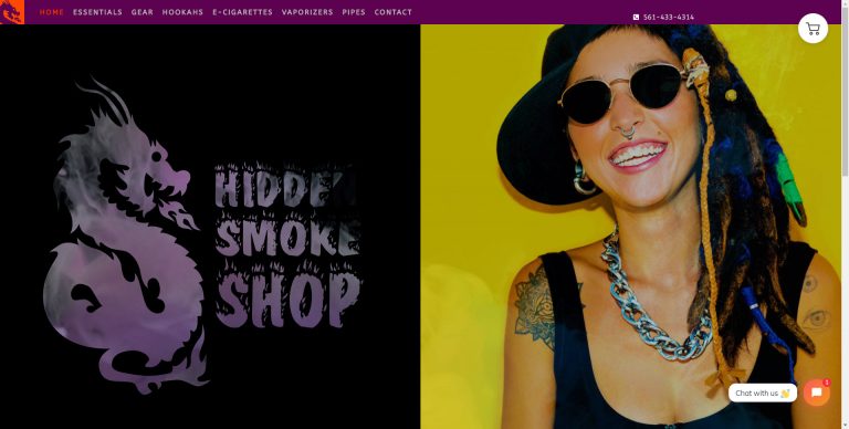 Cool Website Design for a Smoke Shop